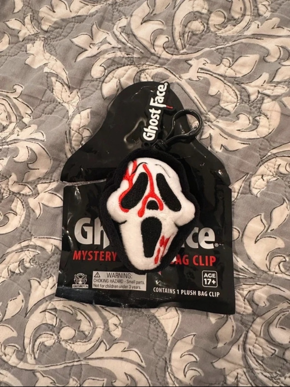 Ghost Face Bloody Face Plush Bag Charm